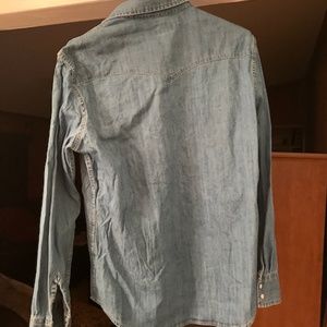 Denim Button down Levis Shirt size L